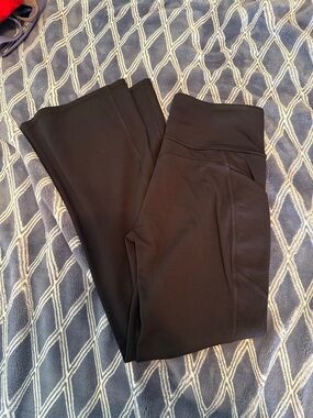 Fabletics Black Kick Flare Scrub Leggings